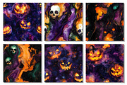 Spooky Halloween Ink Digital Paper, a Texture Graphic by Dream Creation (Thumbnail 6 of 7)
