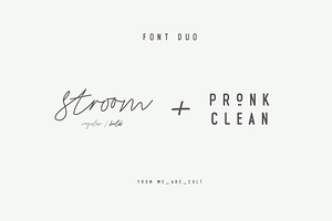 Stroom & Pronk Font Duo