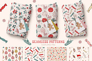 Retro Groovy Christmas, an Illustration by Cozy pattern shop (Thumbnail 5 of 12)