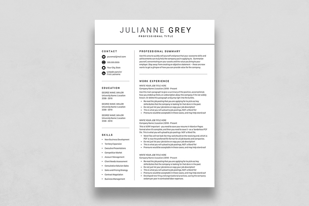 Canva Resume Template, a Resume Template by DesignDevisers (Photo 2 of 9)