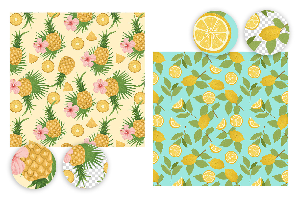 Hand drawn fruit Seamless pattern, a Pattern Graphic by CreativeChristiana (Photo 7 of 12)
