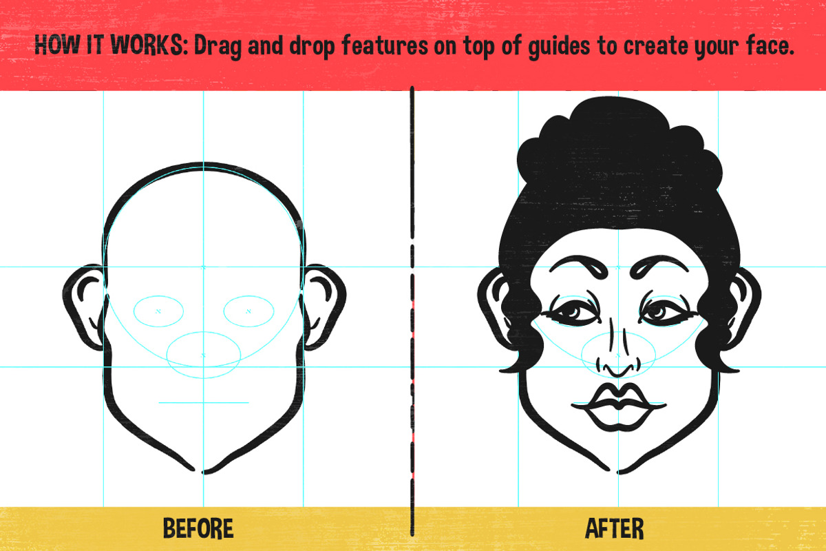 Cartoon Face Maker 2, an Illustration by melissadn