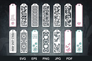 14 Bookmarks Paper Cut SVG Bundle, a Decorative Illustration by Reddish Design (Thumbnail 2 of 2)