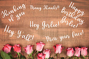girlie script, a Script Font by lillie belles designs (Thumbnail 4 of 5)
