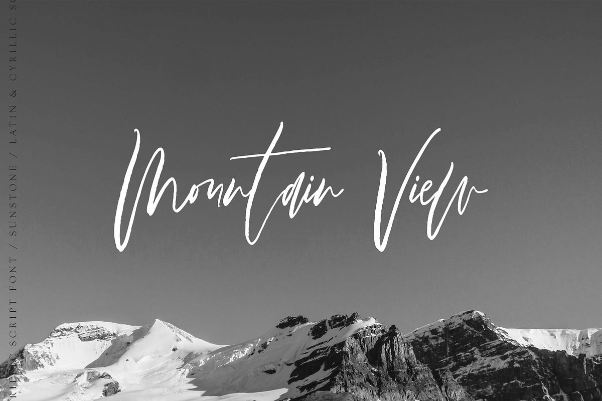 Sunstone Cyrillic & Latin, a Handwritten Font by supfonts (Photo 6 of 11)