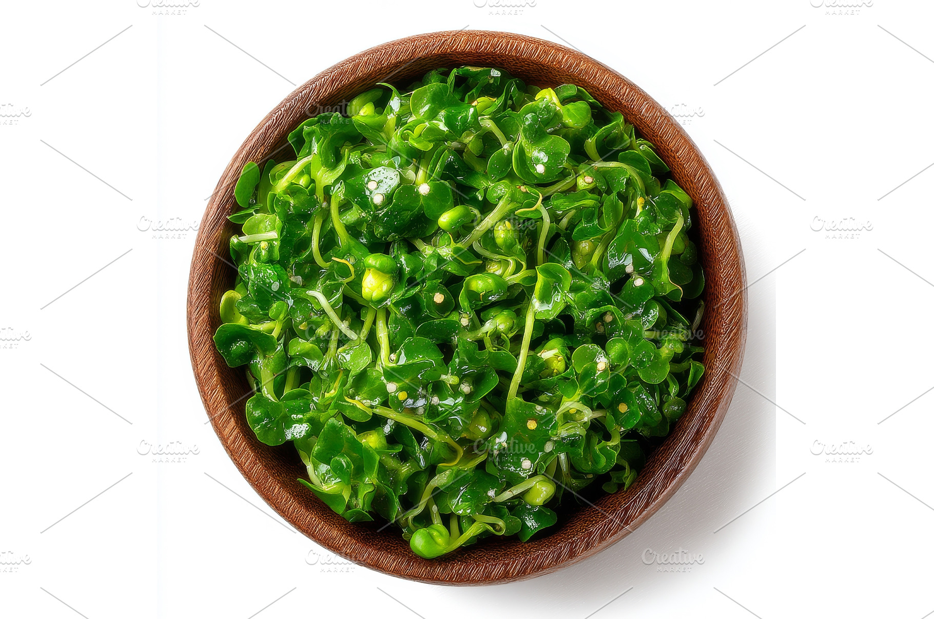 In a wooden bowl, white mustard, a Food & Drink Photo by ZinetroN
