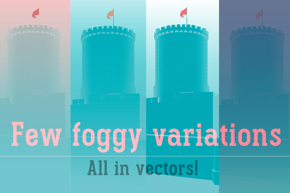 Foggy castle, an Illustration by Paulina Buzniak (Photo 4 of 5)
