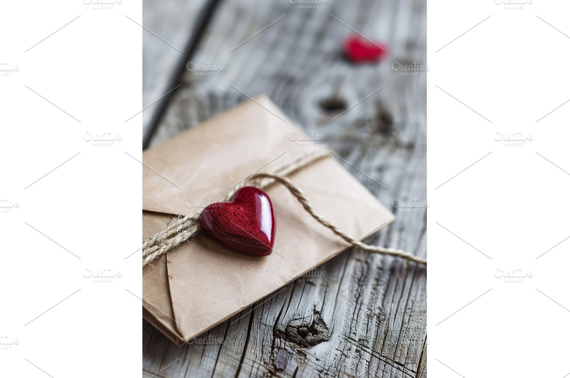 Rustic love letter with heart-shaped, an Arts & Entertainment Photo by Lermont51