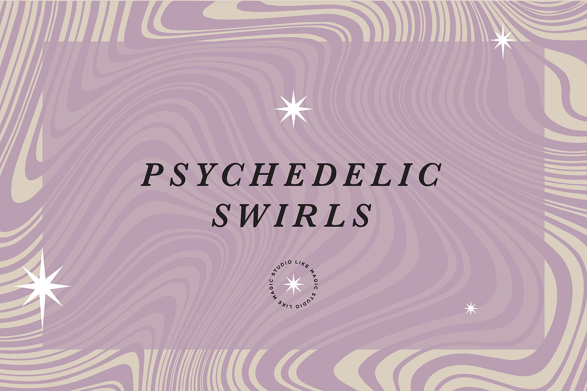 Psychedelic Swirls, a Pattern Graphic by Like Magic Studio (Photo 1 of 8)