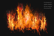 Fire & Smoke Bundle PSD, a Shape Add-On by MRI STUDIO (Thumbnail 9 of 25)