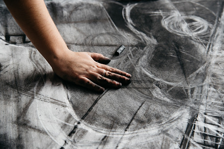 Young female artist painting stock photo containing architect and art, an Arts & Entertainment Photo by Architect´s eye