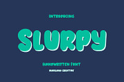 Slurpy Handwritten Font, a Handwritten Font by Maulana Creative (Thumbnail 1 of 8)