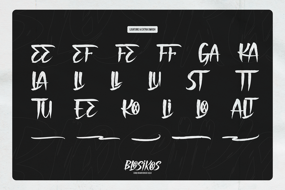 Blosikos | Hand Drawn Brush, a Handwritten Font by gracetype_studio (Photo 12 of 12)