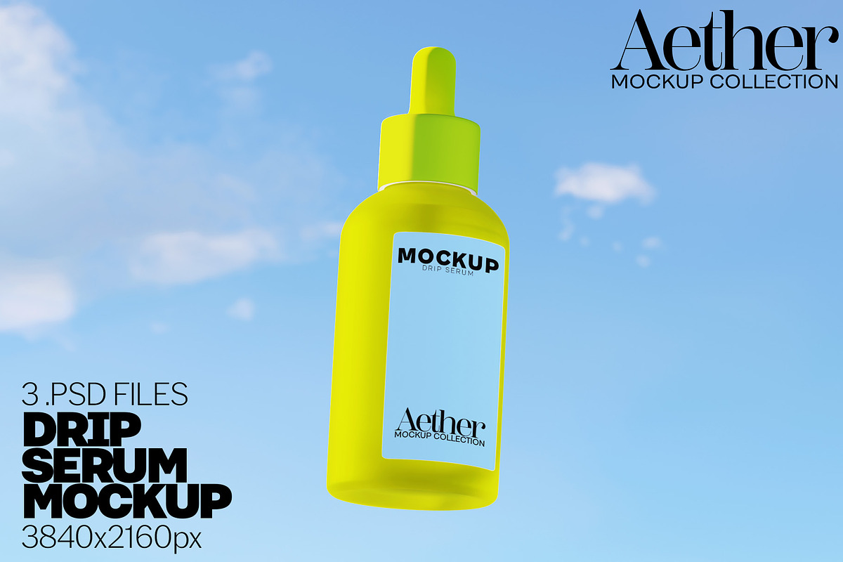 Drip Serum Bottle Mockup Bundle, a Merchandise Mockup by Banana Mockups (Photo 1 of 6)