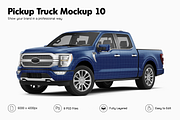 Pickup Truck Mockup 10, a Product Mockup by Mockupix (Thumbnail 1 of 12)