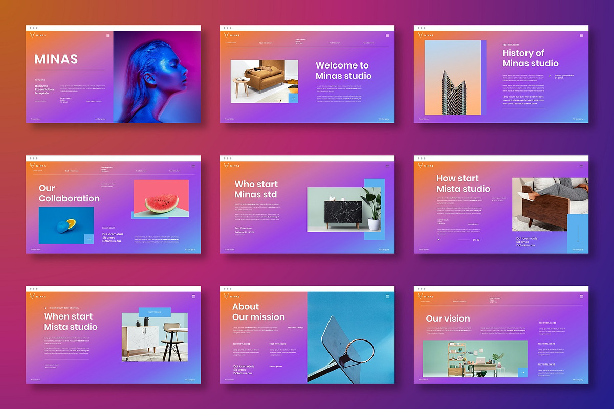 Minas - Business Google Slide Templa, a Presentation Template by Dens Creative Studio (Photo 2 of 6)