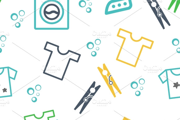 Laundry Seamless Pattern