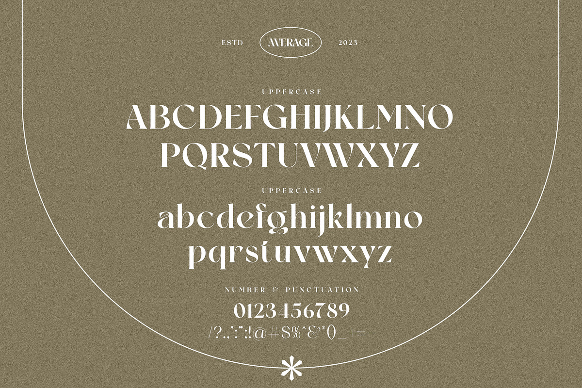 Average Elegant Serif Font Typeface, a Serif Font by Graphicxell (Photo 10 of 10)