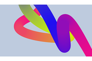3d Gradient Shape. Beautiful, an Illustration by Holo Art