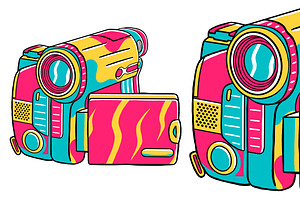Digital Handycam (90's Vibe) Vector, an Object Graphic by MEDZ