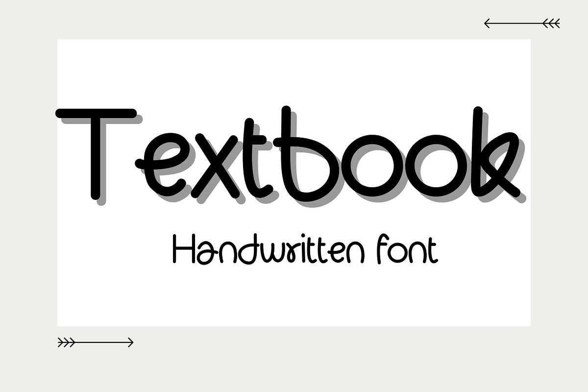 Textbook, a Handwritten Font by Sirinart (Photo 1 of 5)