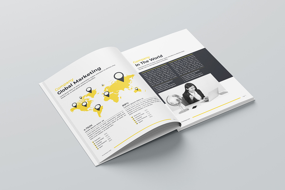 Annual Report Bundle | Word, indd, a Brochure Template by obayes (Photo 9 of 51)