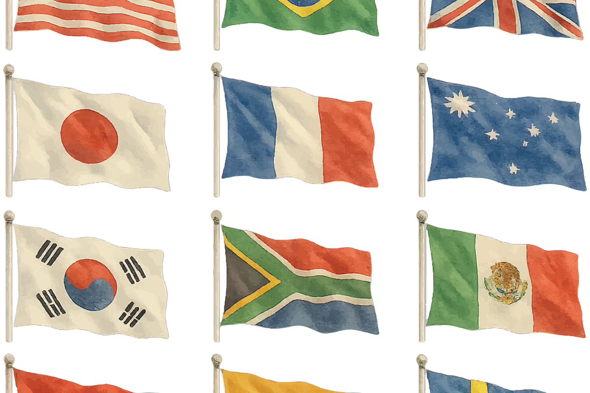International Flags Collection, an Object Graphic by RT Studio (Photo 3 of 4)