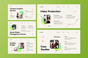 Green Agency Service Google Slide, a Presentation Template by Aiyari Graphic (Thumbnail 4 of 5)