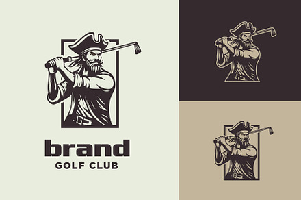 Pirate Golf Club Logo, a Branding & Logo Template by funpixel