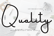 Quality, a Handwritten Font by FreshTypeINK (Thumbnail 1 of 8)