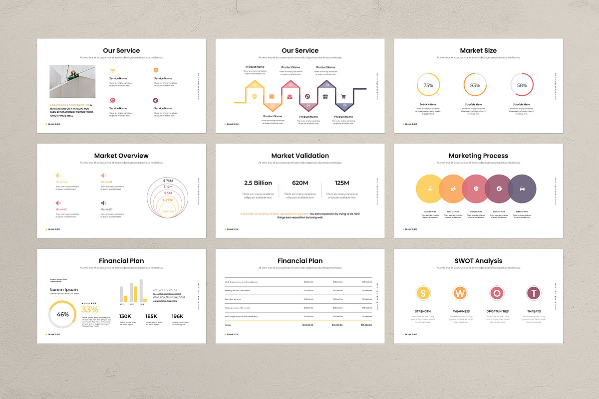 Blank Slide Presentation Template, a Presentation Template by evgenystudio (Photo 6 of 8)