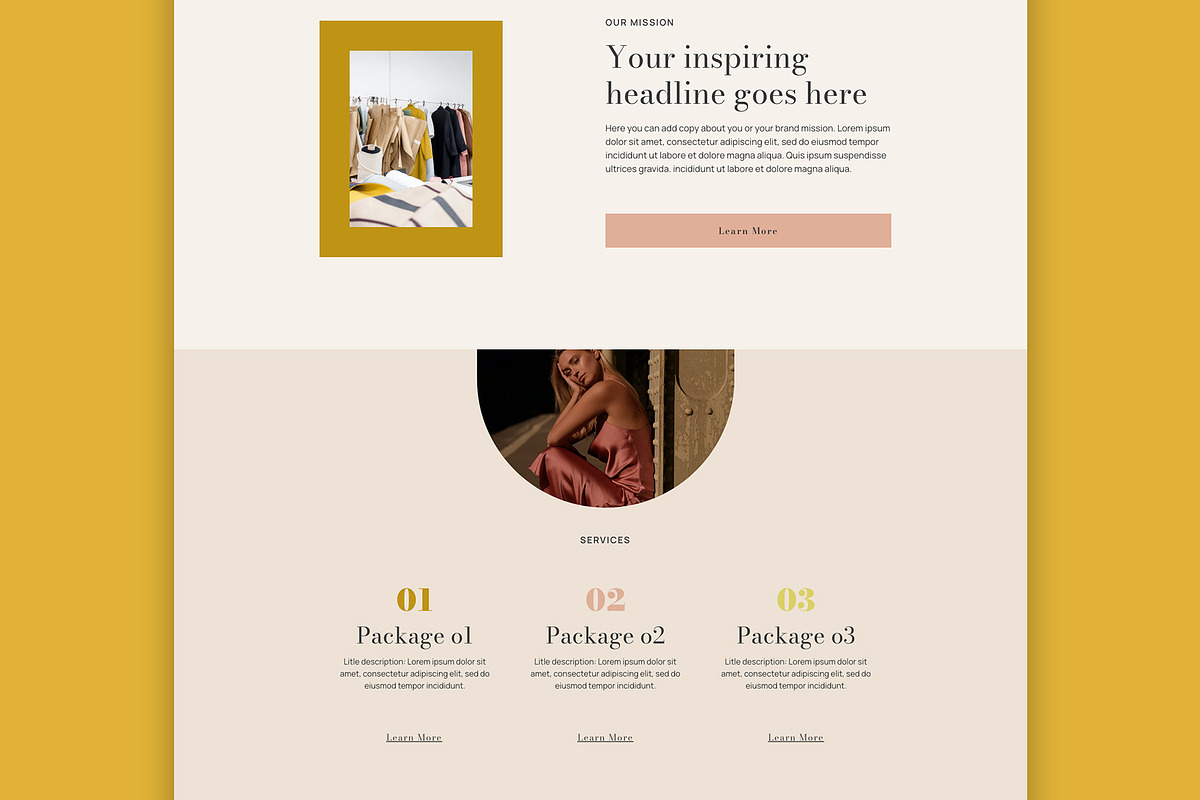 Home Page Elementor Template WP, a Landing Page Template by Eva Cogollos Studio (Photo 2 of 5)