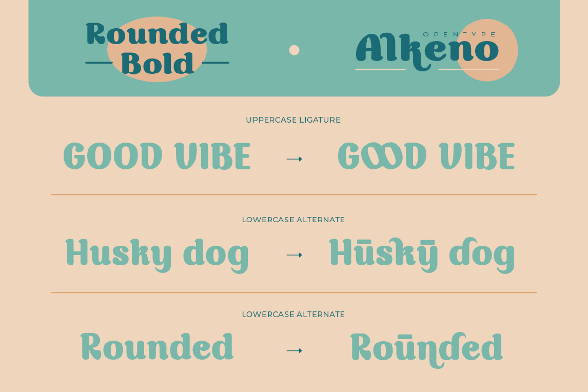 Alkeno, a Font by kerismaker (Photo 2 of 12)