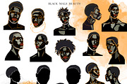 BLACK MALE BEAUTY MODERN LINE ART, a Texture Illustration by ArtOLB (Thumbnail 3 of 10)