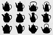 Teapot Pour Silhouette SVG, an Object Illustration by newminddesign (Thumbnail 1 of 3)