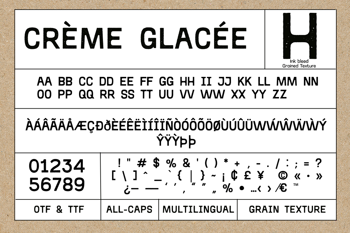 Crème Glacée: Vintage Sans Serif, a Sans Serif Font by The Gelato Type (Photo 2 of 14)