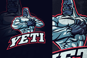 Angry Yeti Mascot Design