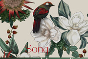 Seamless patterns Song of Magnolia, a Pattern Graphic by Yana Dobrik (Thumbnail 3 of 13)