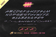 Hot Rush Font Duo, a Sans Serif Font by Sam Parrett (Thumbnail 7 of 7)