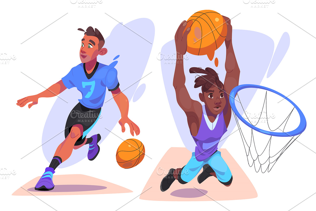Basket ball player shot and sport, a Sport Illustration by art PVP - market