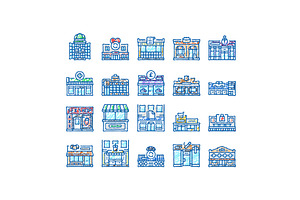 shop store market sale icons hand, an Object Illustration by pikepicture