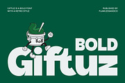 Giftuz - Bold Sans Serif Font, a Sans Serif Font by Flawless And Co (Thumbnail 1 of 10)