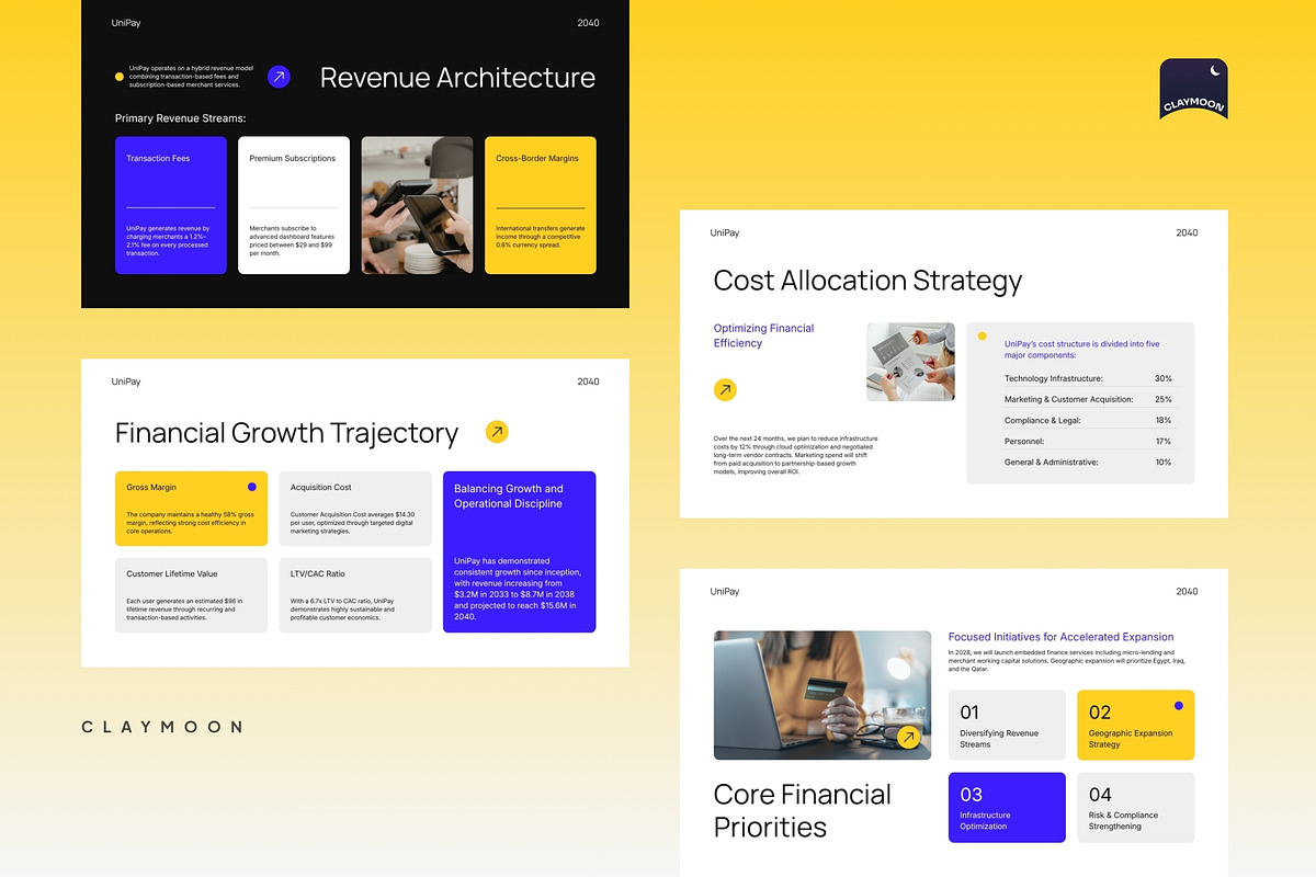 Fintech & Smart Payment Business, a Presentation Template by Claymoon Lab (Photo 4 of 7)