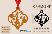 Christmas Scene Ornaments, a Decorative Illustration by OTVEY DESIGN (Thumbnail 5 of 9)