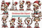 Christmas Kids Clipart Bundle, an Illustration by Craft Nest (Thumbnail 1 of 6)
