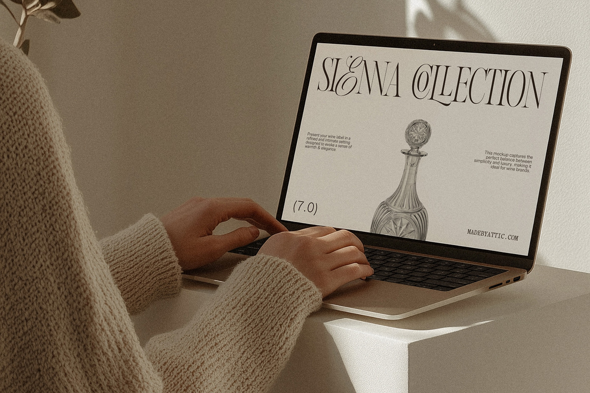 Sienna 07 : Soft Desk MacBook Mockup, a Mac Mockup by Made by Attic (Photo 2 of 2)