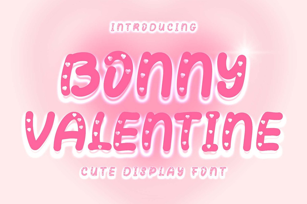 Bonny Valentine, a Handwritten Font by Yoga Letter (Photo 1 of 6)
