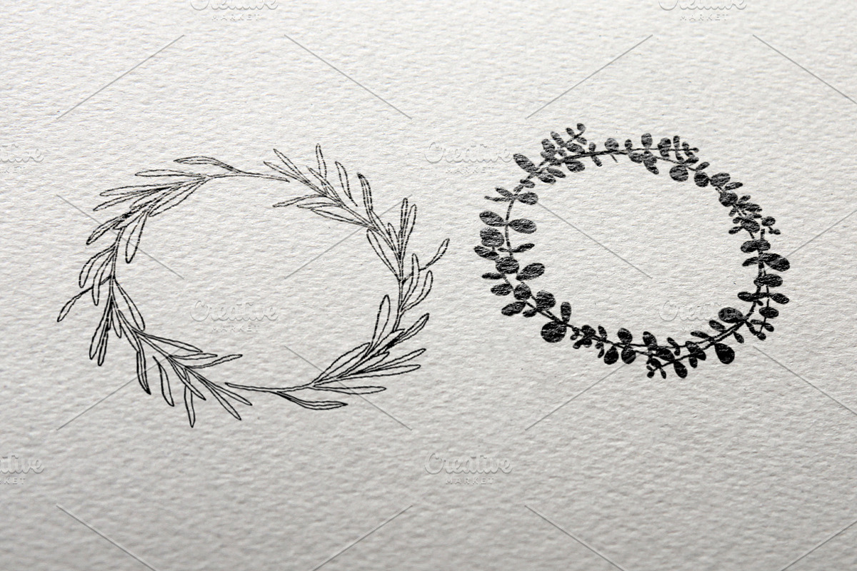 Set of floral wreaths, a Decorative Illustration by Lyolya Profitrolya (Photo 5 of 5)