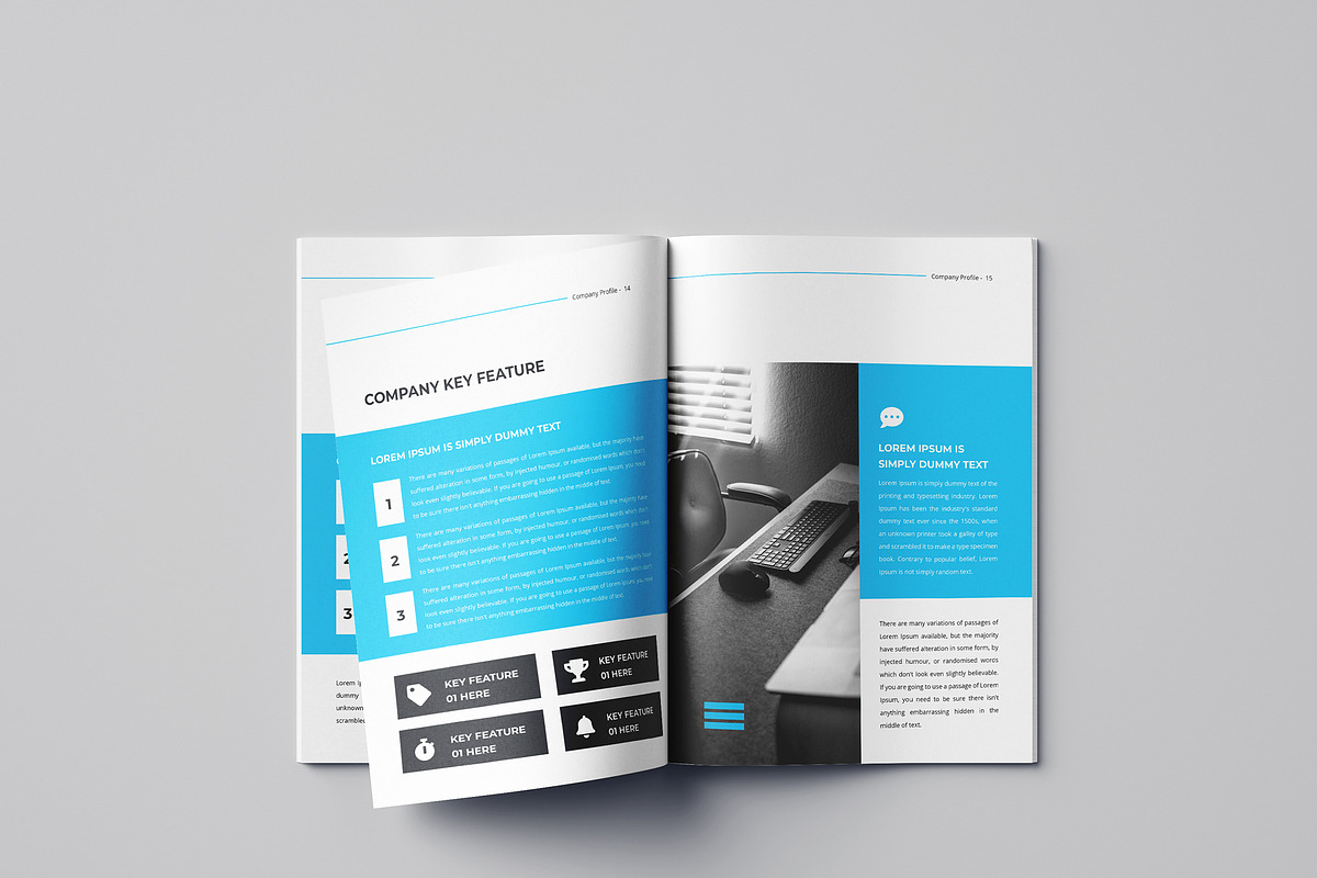 Company Profile Brochure Design, a Brochure Template by mijli (Photo 10 of 13)