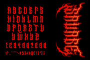 SabsoR Metal Horror Font, a Blackletter Font by dansdesign (Thumbnail 3 of 8)